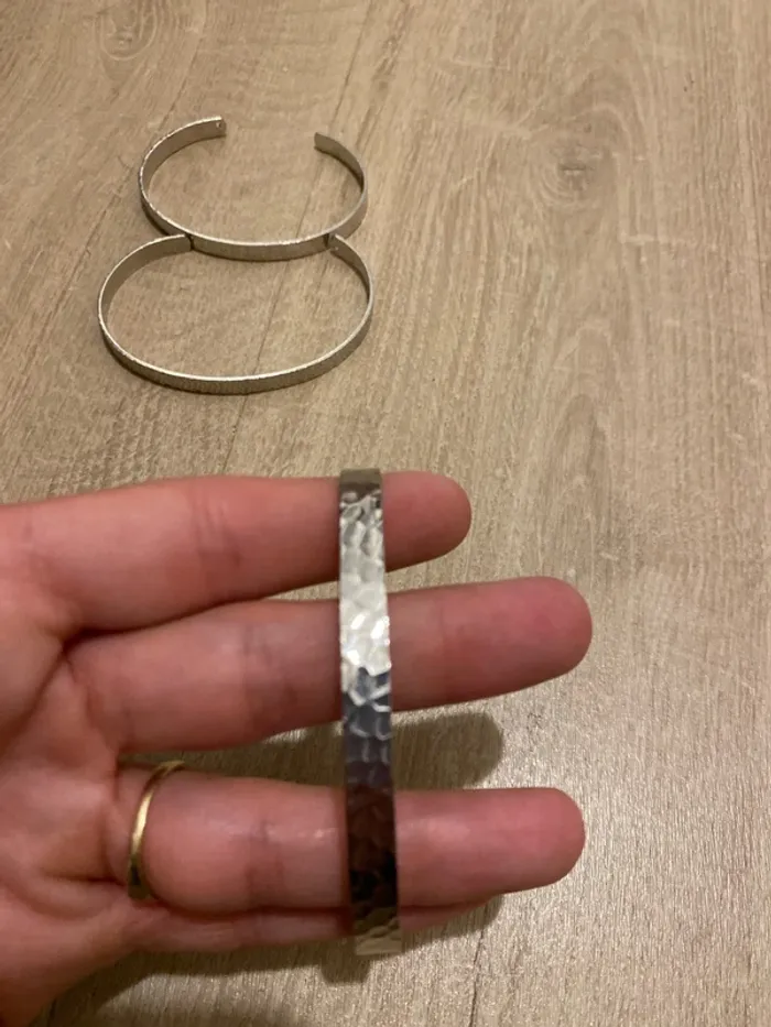 Lot de 3 bracelets argentés - photo numéro 3