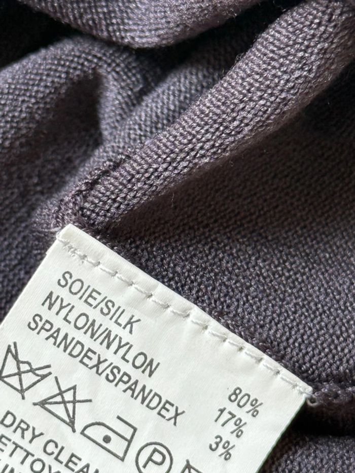 Superbe Pull en soie Armand Ventilo gris état neuf 🌸 L 40 - photo numéro 6
