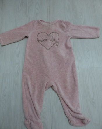 Pyjama velour 6 mois fille