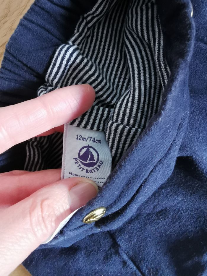 Lot de deux pantalon bébé fille 12mois petit bateau Tbe - photo numéro 9