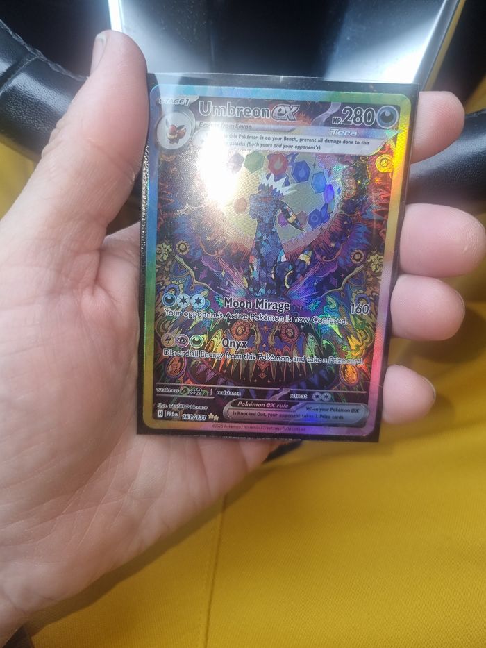 Carte Pokémon Umbreon ex Téracristal – Full Art Holo – 163/162 – Neuve sous protection - photo numéro 2