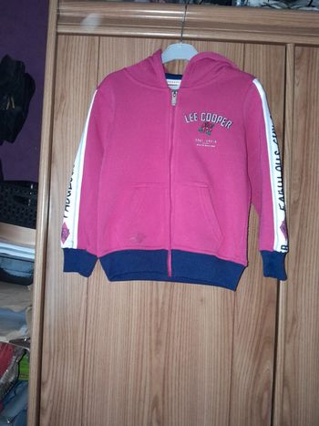 veste à capuche lee cooper fushia