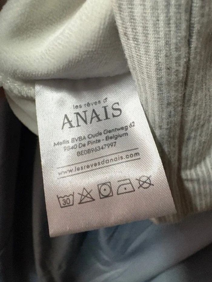 Les Rêves d‘Anaϊs sweat bébé 56 cm rayé gris - photo numéro 6