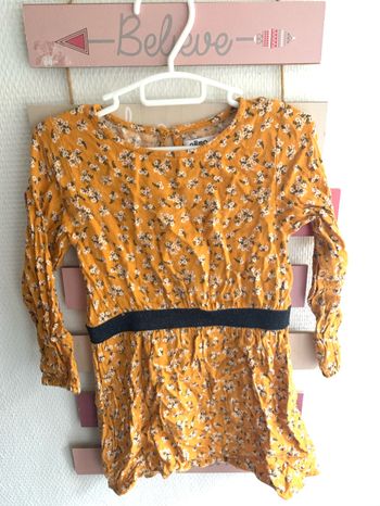 Robe jaune moutarde fille gemo 4 ans