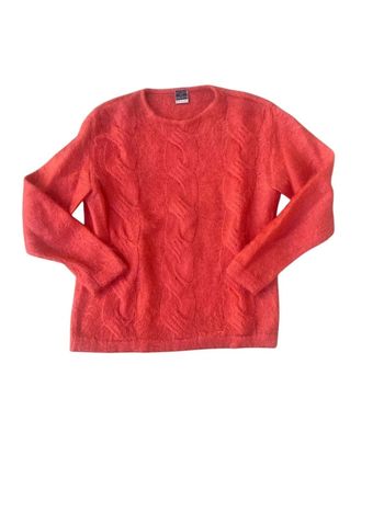 Pull en kid mohair orange Accento by Marzotto
