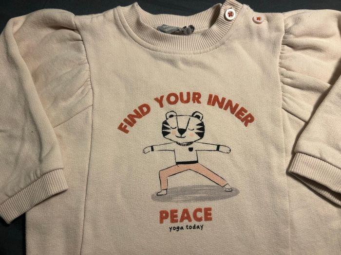 Sweat douillet et chaud bébé fille 36 mois