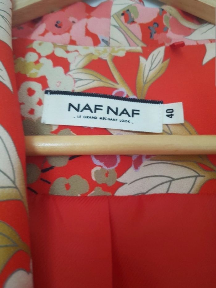 🌸 Veste blazer imprimée fleurie – Naf Naf – Taille 40 🌸 - photo numéro 2