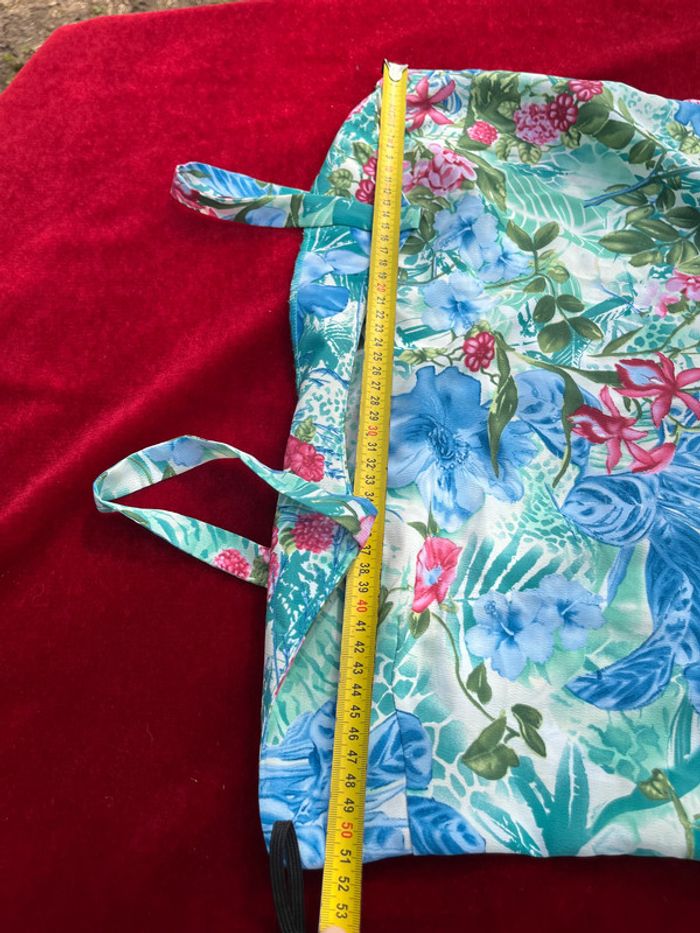 Superbe robe vintage Fleurie Volants Froufrou Afibel T 48 - photo numéro 11