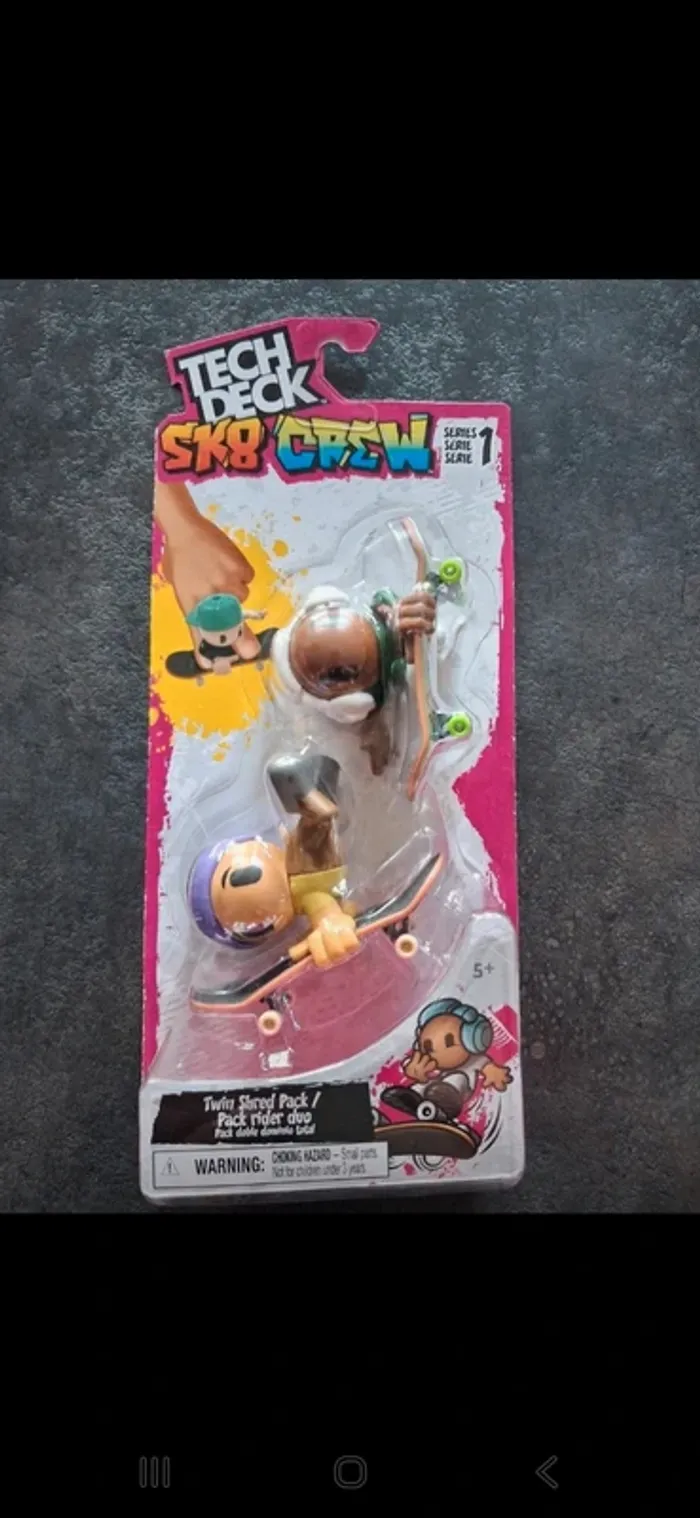 Tech Deck SK8 Crew – Pack figurines + skate (neuf)