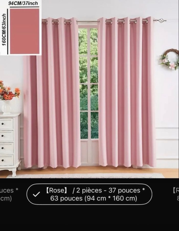 Lot 2 rideaux - photo numéro 4