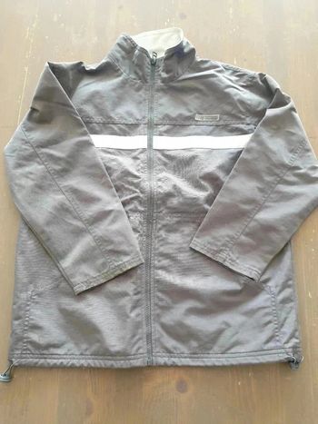 Veste Bowler Sport 10 ans gris et blanc