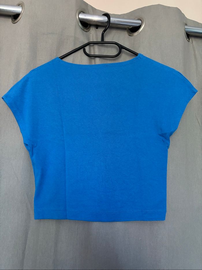T-shirt bleu Zara - photo numéro 2