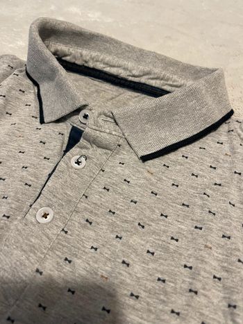Polo gris et marine - T. XL