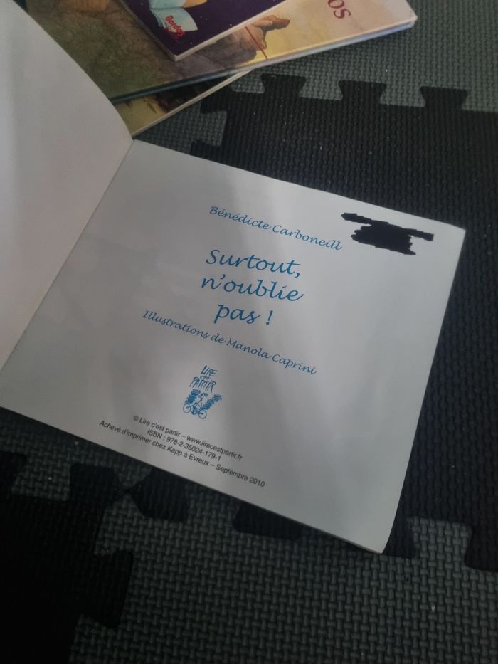 Livre enfant (Surtout,n'oublie pas!) - photo numéro 4