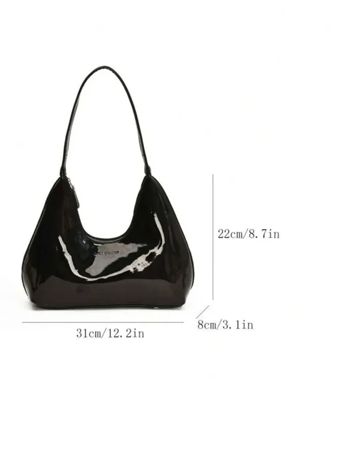 🖤 Sac sous-bras crescent français rétro minimaliste 🖤 - photo numéro 5