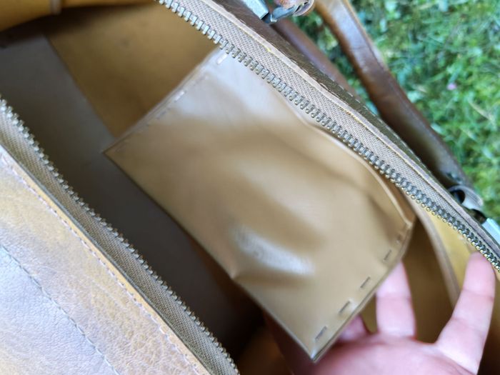Sac de voyage marron ancien - photo numéro 4