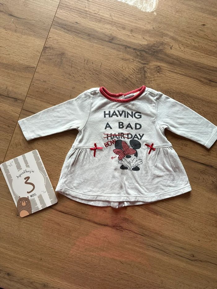 Ensemble bébé leggings & haut Minnie 62cm/3m - photo numéro 4