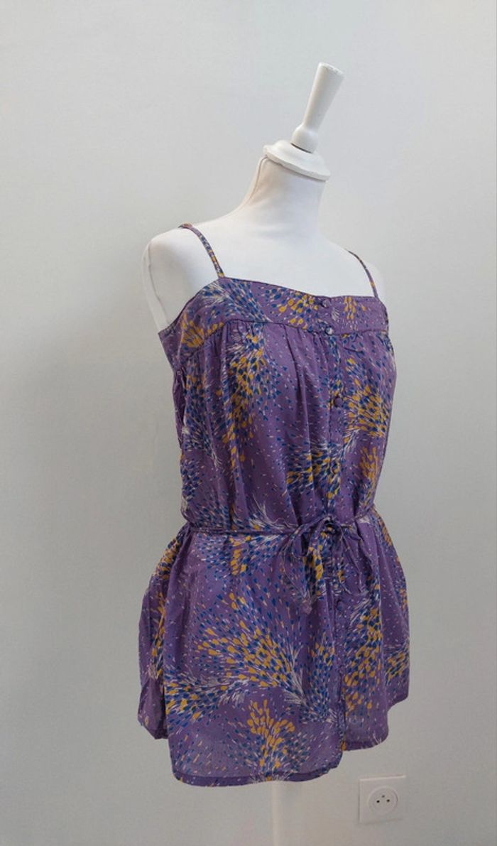 Tunique légère et fluide en coton avec bretelles ajustables taille M - photo numéro 2