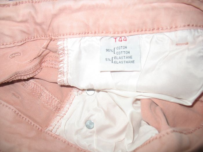 PANTALON SLIM VIEUX ROSE "COVED" - TAILLE 44 - n°02 - photo numéro 5