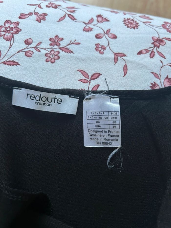 Robe noir à bretelles été - en viscose la redoute création - 34/36 - photo numéro 6