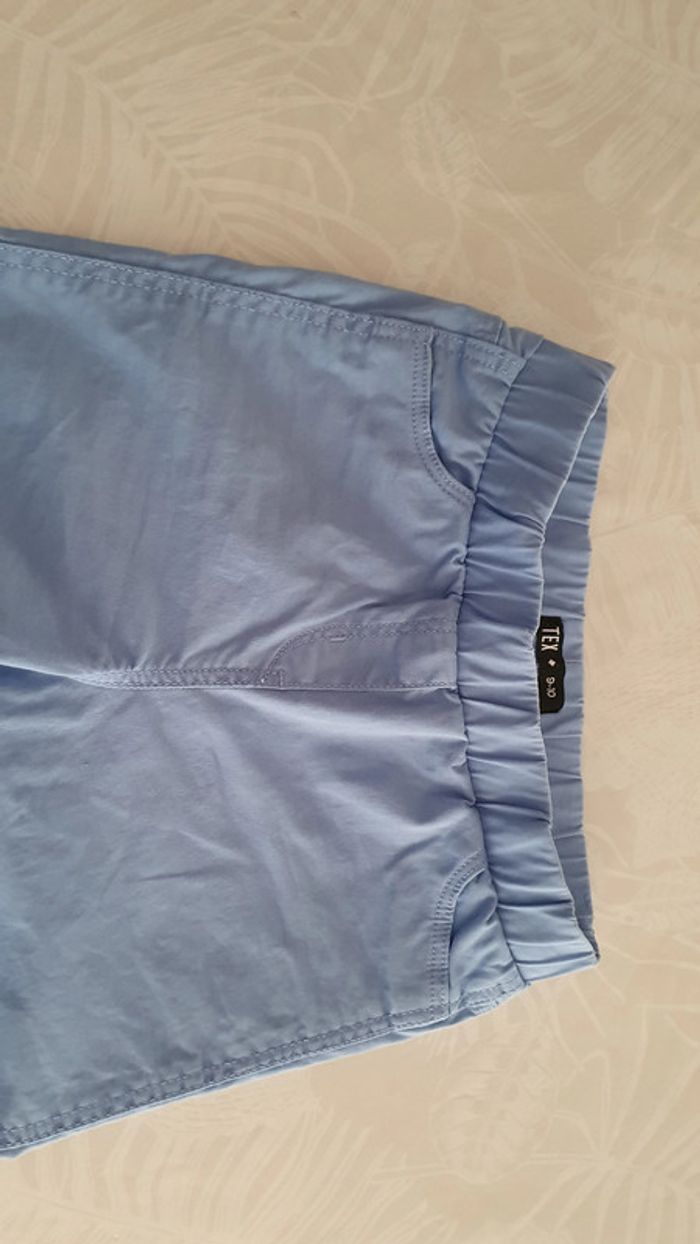 Pantalon jegging bleu, porté 1 seule fois, taille 9-10 ans - photo numéro 3