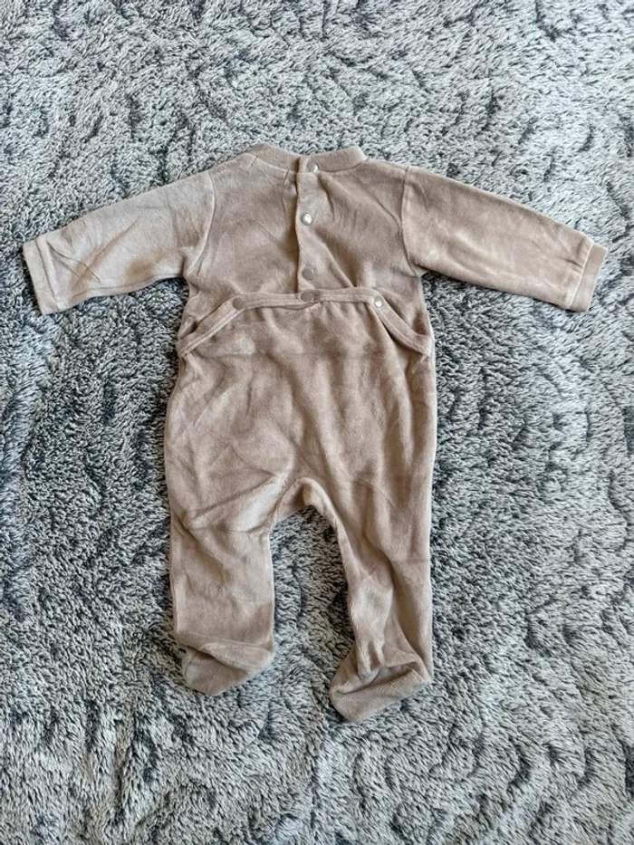 Pyjamas beige Tissaia - 3 mois - photo numéro 4