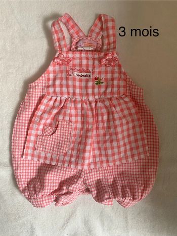 Salopette réglable - taille 3 mois