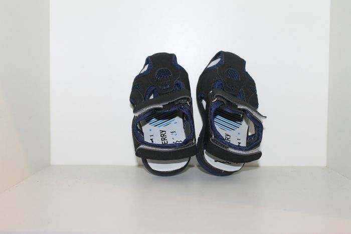 belle sandales nus pieds noire et bleue 26 - photo numéro 4