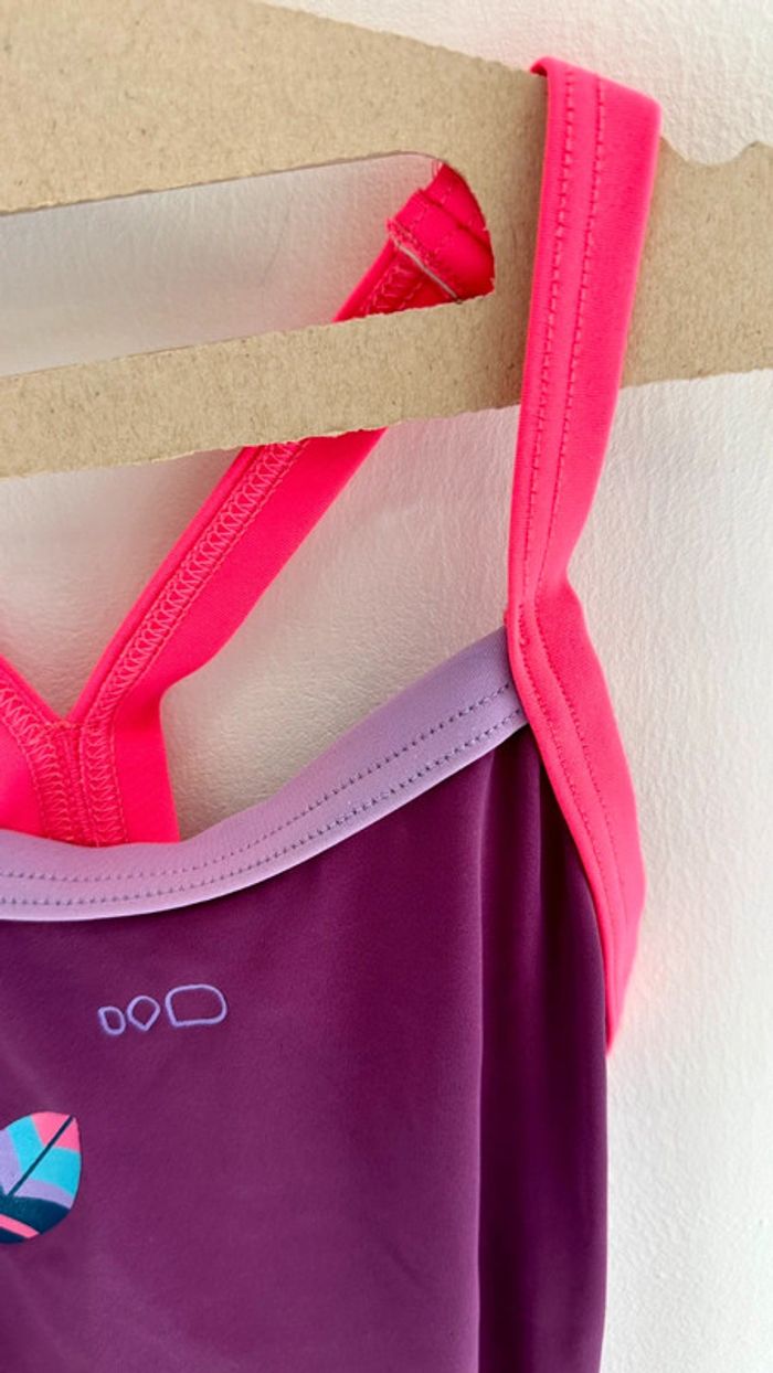 Maillot de bain une pièce violet et rose - photo numéro 2