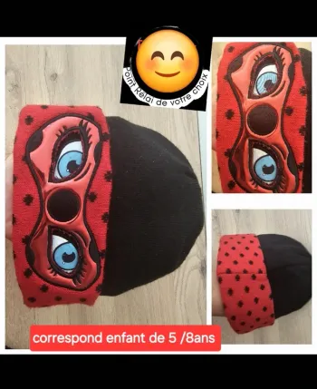 Bonnet enfant Miraculous ladybug fille