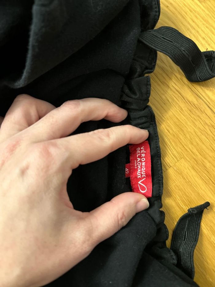 Veronique Delachaux - Pantalon droit noir de grossesse - T42 - photo numéro 5