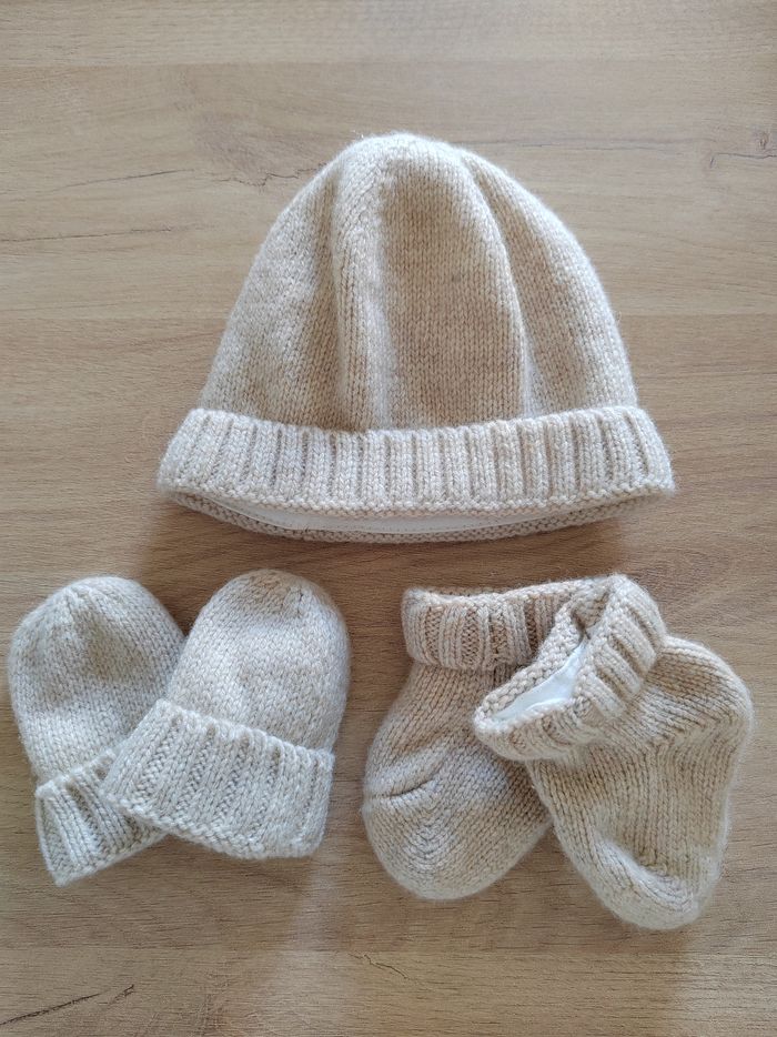 Bébé Fille Kit Naissance Bonnet Moufle Chausson Chausson ,bonnet