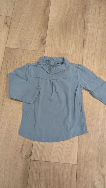 Tee-shirt manches longues gris 18 Mois