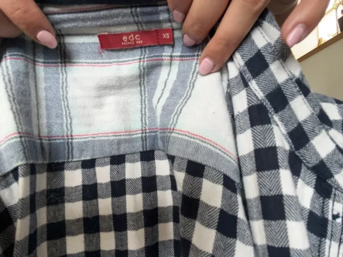 Chemise à carreaux coton edc - photo numéro 3