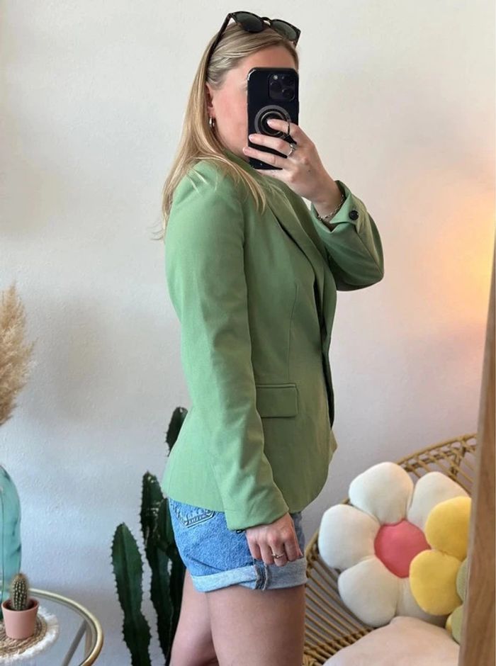 Blazer vert pomme taille 34 - Zara - photo numéro 8