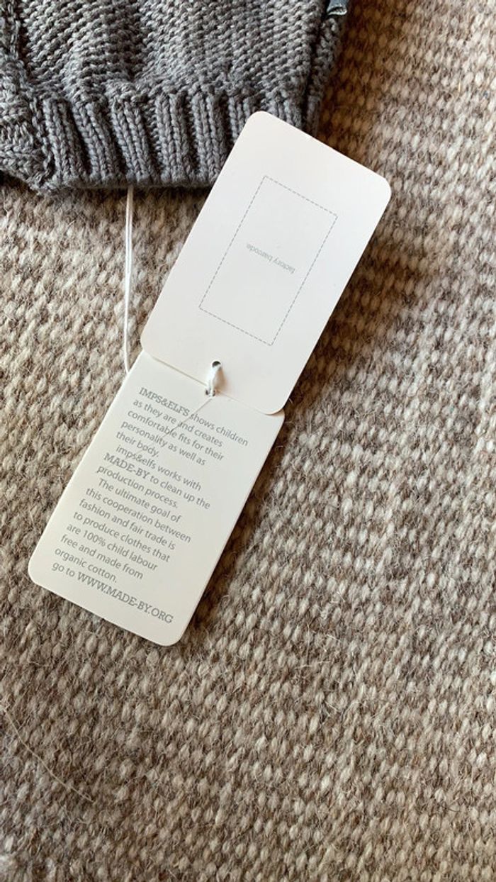 Bonnet avec fermeture sous le manton en coton bébé - photo numéro 3