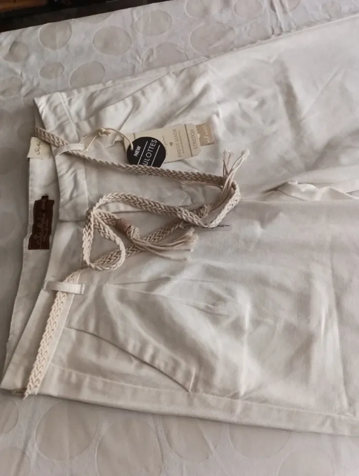 Bermuda short jupe culotte femme Fresh Made taille 38 avec ceinture neuf - photo numéro 4