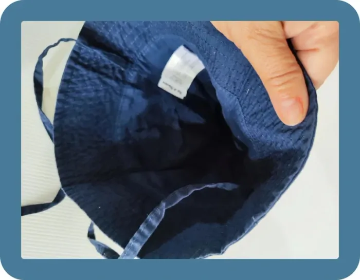 Petit chapeau bleu marine Pat & Ripaton, taille 6/12 Mois, - photo numéro 3