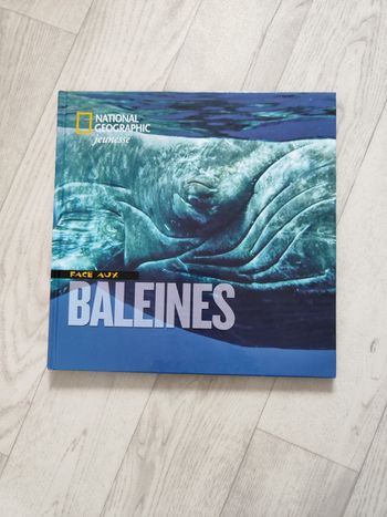 livre face aux baleines - National Geographic jeunesse