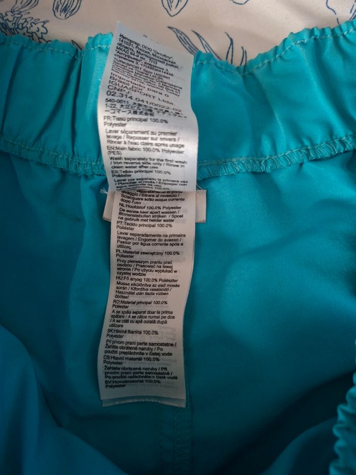 Short de bain bleue turquoise - photo numéro 4