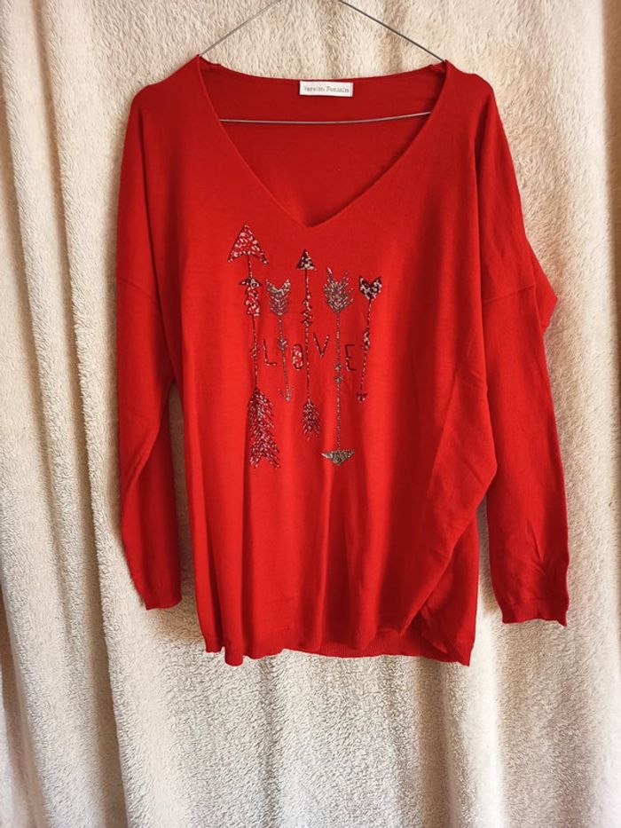 Pull grande taille femme (A353)