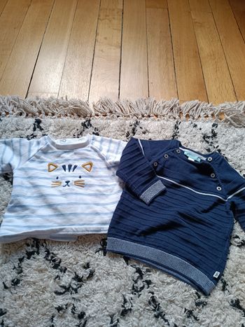 Lot de 2 pulls 9 mois