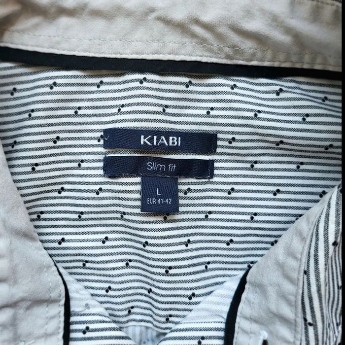 Chemise à motifs Kiabi slim fit – Taille L 41/42 – Manches longues –  Élégante et moderne - photo numéro 5