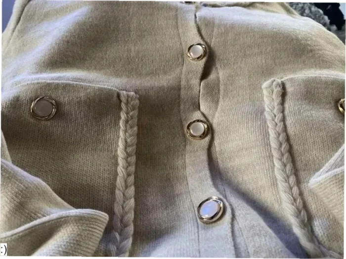 Ensemble Femme Veste Pantalon Maille Beige Cosy - Taille S Neuf Jamais Porté - photo numéro 2