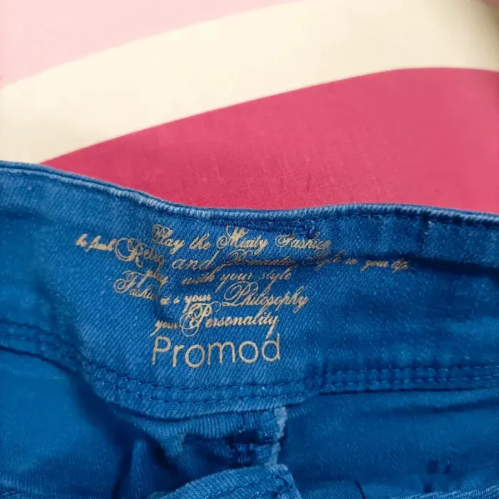 Short bleu vif Promod taille 36 – casual chic – revers et poches plaquées A1059 - photo numéro 7