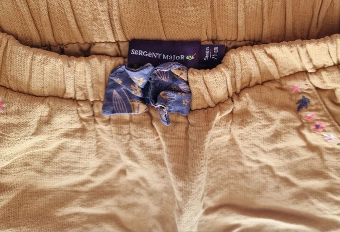 Ensemble Sergent Major Blouse + Pantalon + Bandeau violet & moutarde 9M (BE) - photo numéro 8