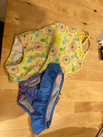 2 maillots de bain fille 18 mois