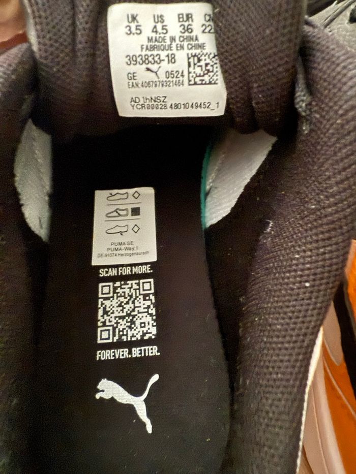 Baskets Puma neuves jamais portées.