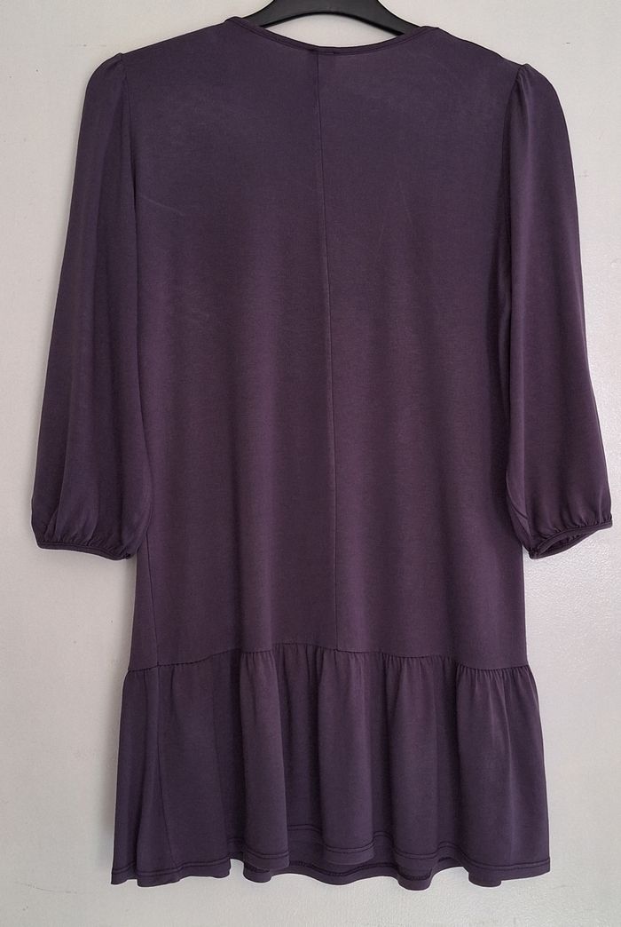 Tunique longue manches 3/4 couleur unie - photo numéro 5