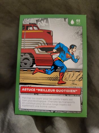 Carte Héros DC Auchan 2022 n° 65 /90 astuce "meilleur quotidien"